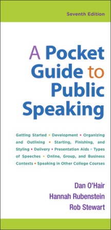 Test Bank for A Pocket Guide to Public Speaking 7th Edition By O'Hair