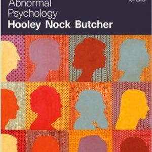 Test Bank for Abnormal Psychology 18th Edition Hooley
