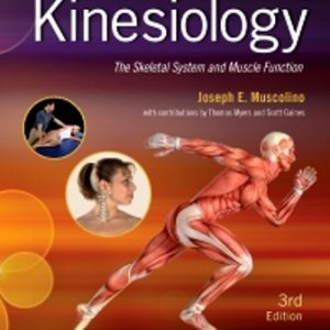 Test Bank for Kinesiology 3rd Edition Muscolino