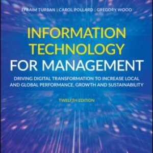 Test Bank for Information Technology for Management 12th Edition Turban