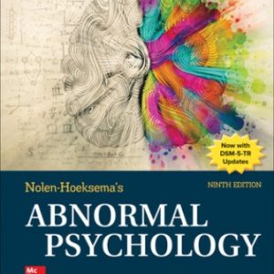 Test Bank for Nolen-Hoeksema's Abnormal Psychology 9th Edition Jennings