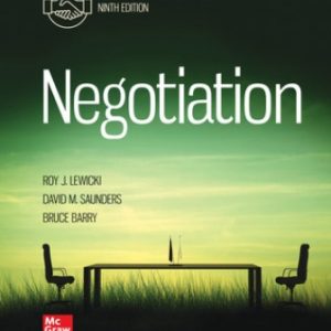 Solution Manual for Negotiation 9th Edition Lewicki