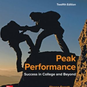 Test Bank for Peak Performance: Success in College and Beyond 12th Edition Ferrett