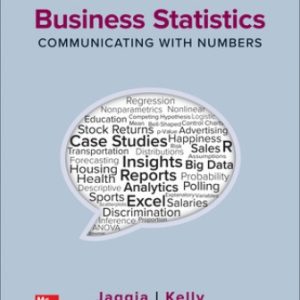 Solution Manual for Business Statistics: Communicating with Numbers 4th Edition Jaggia
