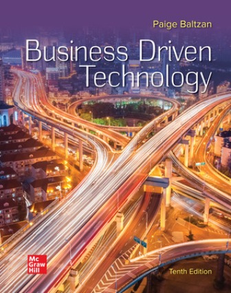 Test Bank for Business Driven Technology 10th Edition Baltzan