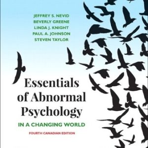 Test Bank for Essentials of Abnormal Psychology 4th Canadian Edition Nevid