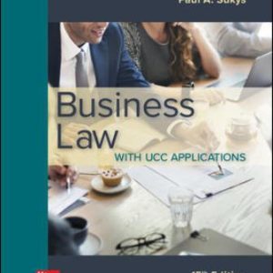 Test Bank for Business Law with UCC Applications 15th Edition Sukys