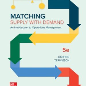 Solution Manual for Matching Supply with Demand: An Introduction to Operations Management 5th Edition Cachon