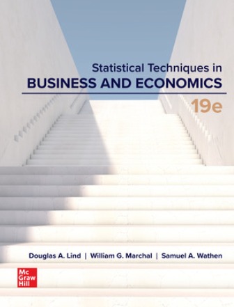 Test Bank for Statistical Techniques in Business and Economics 19th Edition Lind