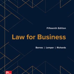 Solution Manual for Law for Business 15th Edition Barnes