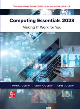 Test Bank for Computing Essentials 2023 ISE 29th Edition O'Leary