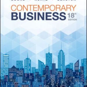 Test Bank for Contemporary Business 18th Edition BooneTest Bank for Contemporary Business 18th Edition Boone